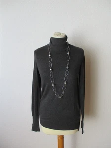 Zara Damen Pullover Gr. 38 grau Rollkragen langarm Feinstrick - Bild 1 von 5