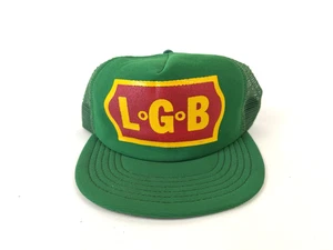 Cappello camionista vintage modello LGB ferrovia treno maglia verde snapback Choo Choo Charlie - Foto 1 di 10