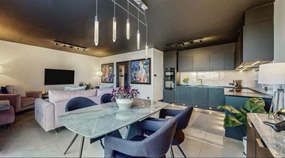 Dining Room Table, Chairs And Sideboard  - Image 1 of 3