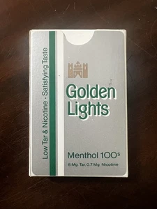 Vintage Werbe Spielkarten • Golden Lights Menthol 100er Zigaretten - Bild 1 von 1