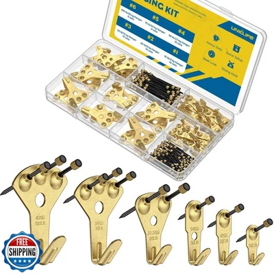 Kit para colgar fotos Uniclife 152 piezas, 10 lb, 20 lb, 30 lb, 50 lb, Foto 1 de 4