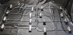 2 Vintage 4 tier Metal Bottom Space Saver Closet Hanger Foldable Great 4 Travel - Picture 1 of 7