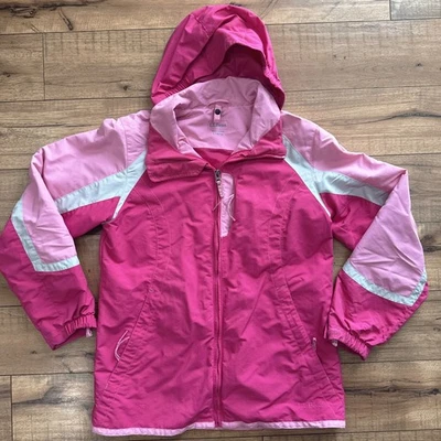 Chaqueta de esquí LL Bean Girls L (14-16) rosa JMF6 al aire libre montañas senderismo juego cremallera Foto 1 de 4
