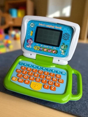 LeapFrog 2-in-1 LeapTop Touch (80-600900) Used tested Working - Image 1 of 4