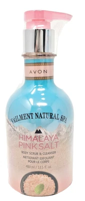 Avon Veilment Natural Spa Himalaya Salt Body Scrub Cleanser 13.5 oz New NOS NIB - Image 1 of 4
