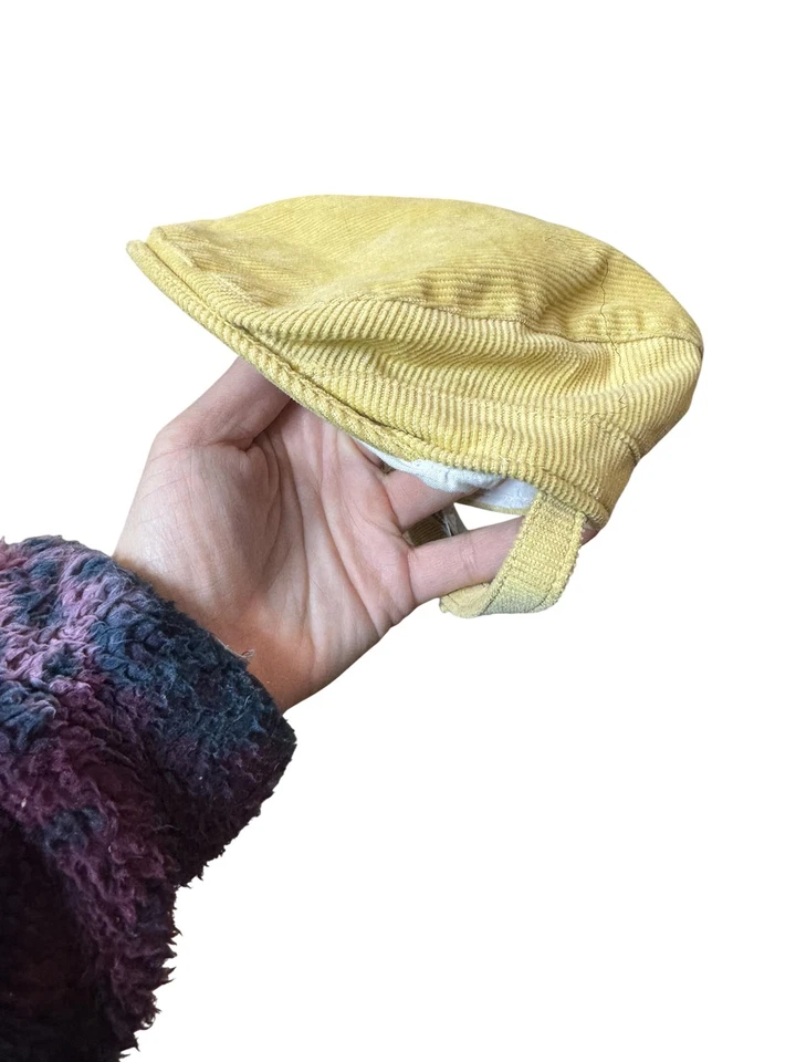 Janie And Jack Gorra Ajustada Bebé 3-6 Meses Amarillo Pana Newsboy Foto 1 de 4