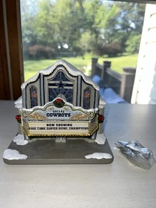 Dallas Cowboys NFL Christmas Hawthorne Village "Cowboy Theater" COA - Bild 1 von 12