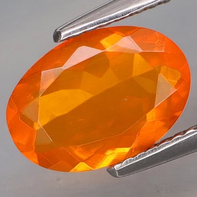 1.64Ct.Best Color! Natural Fanta Orange Red Mexican Fire Opal Full Fire&CLEAN! - Image 1 of 4