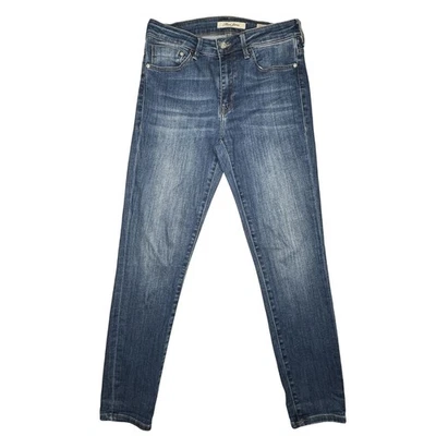 Jeans Mavi Tess tiro alto ajustados al tobillo para mujer azul mezclilla talla 27 Foto 1 de 4