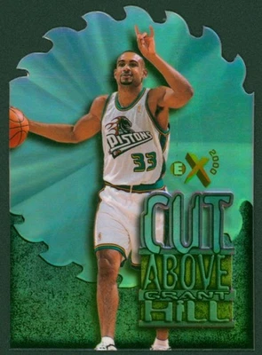 SkyBox E-X2000 1996-97 corte por encima de Grant Hill raro Detroit Pistons SP buen color Foto 1 de 4