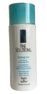 Bain de Terre Fine Solutions造型凝胶6.5液体盎司适合细发和稀释头发 — 第 1/2 张图片