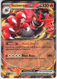 Incineroar ex 034/162 Pokemon SV05: Temporal Forces Holo Double Rare NM - Picture 1 of 2
