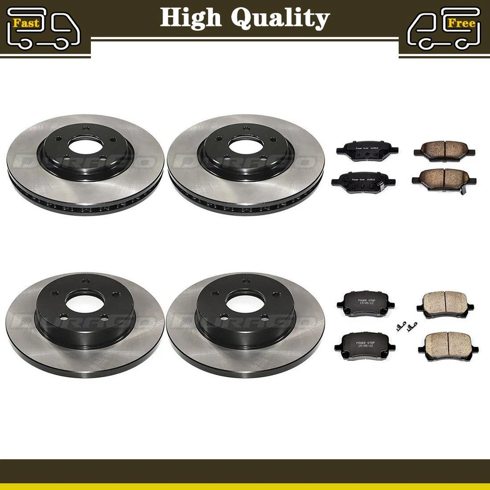 Pastillas de freno delanteras traseras rotores de disco para Chevrolet Malibu 2006 2007 2008 2009 Foto 1 de 4