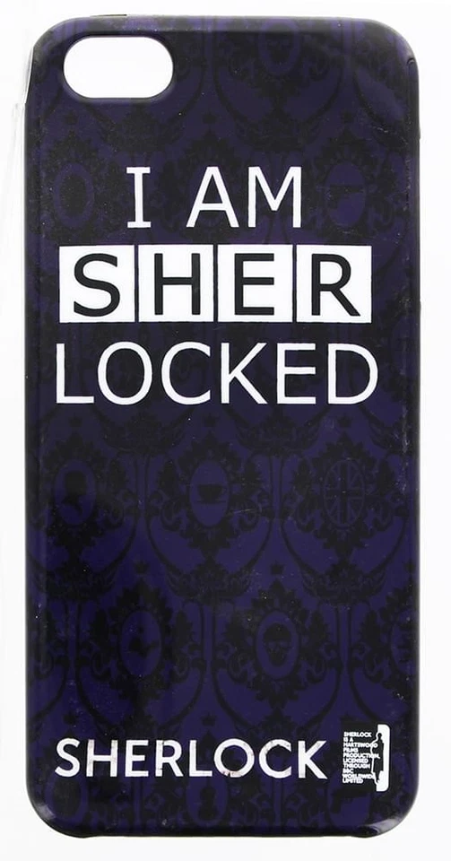 Funda rígida a presión Sherlock iPhone 5: soy Sher bloqueada (púrpura) Foto 1 de 1
