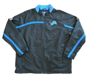 Vintage Team Apparel Herren Detroit Löwen Mantel Jacke Größe Large schwarz blau Winter - Bild 1 von 10