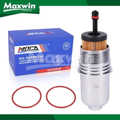 Aluminum Oil Filter Cap Fit Ford Bronco Explorer F-150 Lincoln Continental MKZ - Image 1 of 4