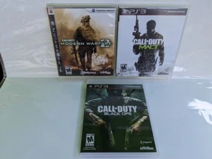 Call of Duty 2 3 Black Ops Modern PS3 Sony PlayStation 3 Game Lot Tested Works - Picture 1 of 1