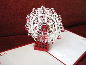 3-D POP-UP FERRIS WHEEL GREETING CARD - Imagen 1 de 6