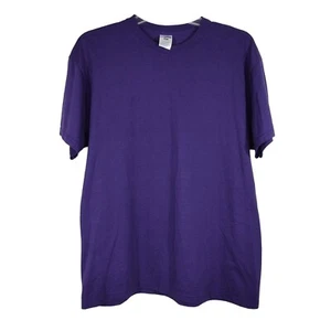 Jerzees Heavyweight Blend Purple Basic T-Shirt Men Women Size XL Short Sleeve - Picture 1 of 5