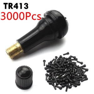 3000pcs Tire VALVE STEMS TR 413 Snap-In Car Auto Short Rubber Tubeless Tyre - Picture 1 of 11