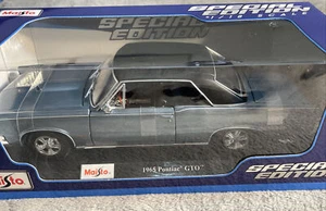 Maisto Special Edition Maßstab 1:18 1965 Pontiac GTO Diecast Modell | blau metallic - Bild 1 von 7
