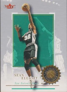 2000-01 Fleer Autorité Basketball #99 Sean Elliot - Picture 1 of 2