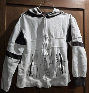 Star Wars Stormtrooper Full Zip Hoodie Boys Sz Medium - Picture 1 of 2