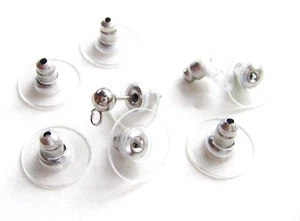 Edelstahl Ohrstecker Befestigung Ohrstopper Ohrmutter 10/20/50 Stück SERAJOSY - Bild 1 von 1