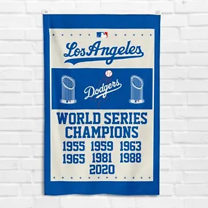 For Los Angeles Dodgers Fans 3x5 ft Flag LA MLB Baseball World Series Banner - Picture 1 of 12
