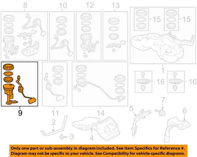 Used Fuel Pump fits: 2010 Acura Tl Pump Assembly 3.7L AWD transfer pump RH Grade Foto 1 de 3