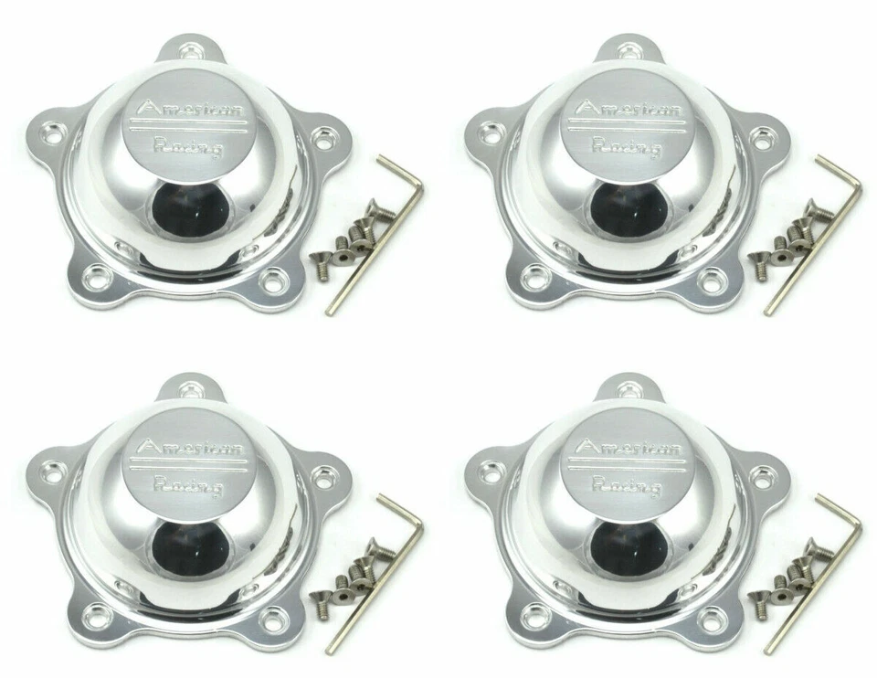 3505293 (PAQUETE DE 4) American Racing Torque Empuje Aluminio Tapa Central Foto 1 de 4