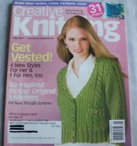 Creative Knitting Magazine 31 Easy Knitting Projects For Everyone May 2007 - Picture 1 of 6