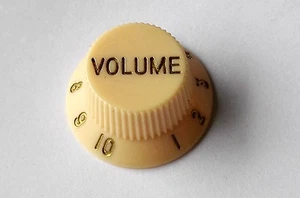 Quality Volume Knob set 1 CREAM New for style Strat Import Guitar Metric Pot - Picture 1 of 2