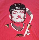 Chive Tees XXL Bill Murray Chicago Blackhawks NHL Hockey 2XL T-Shirt Red 