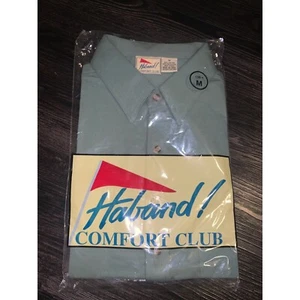 Vintage, neu mit Etikett! Haband! Strick Sport Shirt blau grau mittelgebundene Untertasche - Bild 1 von 2