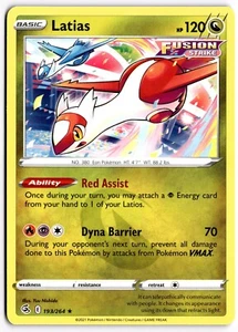 Pokemon TCG Latias Fusion Strike 193/264 Regular Rare NM/M - Picture 1 of 1