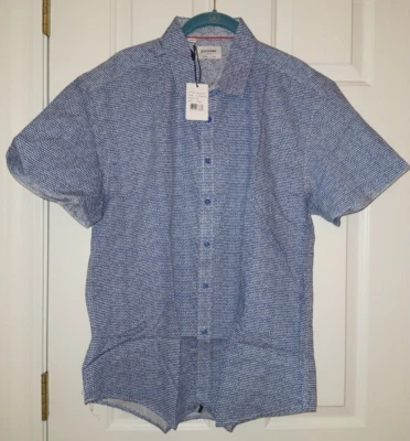 CAMISA HOMBRE NUEVA ESTILO DUCHAMP DC22-18 AZUL MARINO 100% ALGODÓN 16-16,5 GRANDE 41 42 Foto 1 de 4