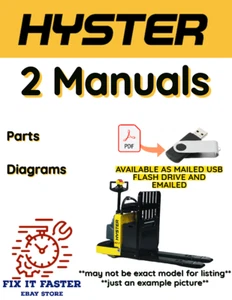 HYSTER TRANSPALLET TRUCK (E444) LO2.0S RICAMBI DIAGRAMMI MANUALE PDF SU USB - Foto 1 di 3