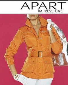 NEU GELB ! FEDERLEICHT WASSERABWEISEND JACKE mit GÜRTEL 32 34 APART 149€ *480385 - Picture 1 of 6