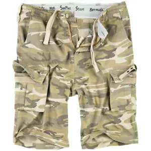 Surplus Stars Bermuda Mens Military Combat Cargo Army Shorts Desert Light Camo - Picture 1 of 11