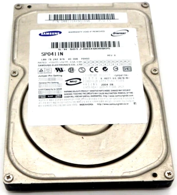 Samsung Spintpoint SP0411N 40GB Internal 7200RPM 3.5" (SP0411N) HDD - Image 1 of 4
