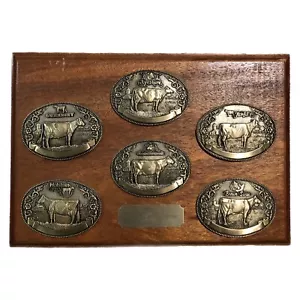 TONY LAMA Dairy Breed Buckle Collection Holz Wandrelief 1. Auflage - Bild 1 von 9