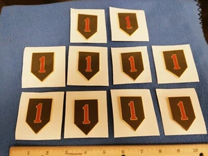 LOT OF 10 LARGE - 2 INCH - CSIB 1st INFANTRY DIVISION PINS - NEW V-21 - Picture 1 of 7