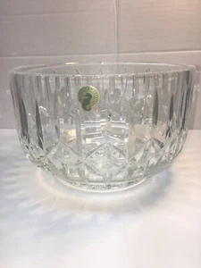 Waterford Crystal Carlow Pattern 8” Hand Cut Crystal Signed New W/Tags & Box - Picture 1 of 3