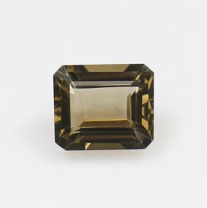 Natural Faceted Smoky Quartz In Emerald Cut Shape 4.20 Carats 11X9X6 mm Piece - Picture 1 of 8