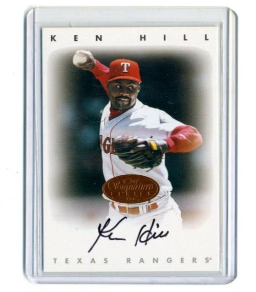 Ken Hill 1996 Leaf Signature Series Bronze On Card Autograph Auto - Image 1 of 1