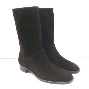 Loro Piana True Boots Chocolate Suede Size 38 NEW - Picture 1 of 10