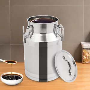 304 Stainless Steel Milk Can 28L 7.4Gal Milk Container Milk Bucket Good Sealing - Picture 1 of 14