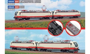 Acme H0 60640 - Set 2 Locomotive E. 402B (1 Chupete ),Librea Frecciabianca FS VI - Imagen 1 de 1