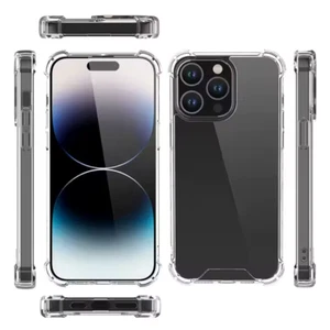 Clear Transparent Shockproof Case for iPhone 16 15 14 13 12 11 X XR SE 8 7 - Picture 1 of 8